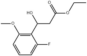 Ethyl 2-fluoro-β-hydroxy-6-methoxybenzenepropanoate Structural