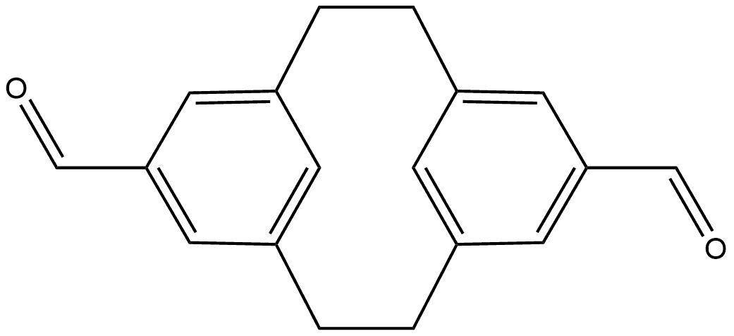 Tricyclo[9.3.1.14,8]hexadeca-1(15),4,6,8(16),11,13-hexaene-6,13-dicarboxaldehyde, stereoisomer Structural