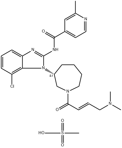 EGF816 (mesylate) Structural