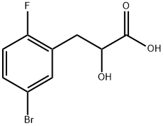 Benzenepropanoic acid, 5-bromo-2-fluoro-α-hydroxy- Structural