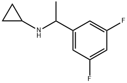 Benzenemethanamine, N-cyclopropyl-3,5-difluoro-α-methyl- Structural