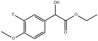 Ethyl 3-fluoro-α-hydroxy-4-methoxybenzeneacetate Structural