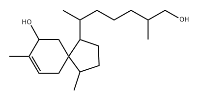 Spiro[4.5]dec-7-ene-1-hexanol, 9-hydroxy-β,ζ,4,8-tetramethyl-, [1R-[1α(βS*,ζR*),4β,5β(S*)]]- (9CI) Structural
