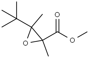Methyl 3-(tert-butyl)-2,3-dimethyloxirane-2-carboxylate Structural