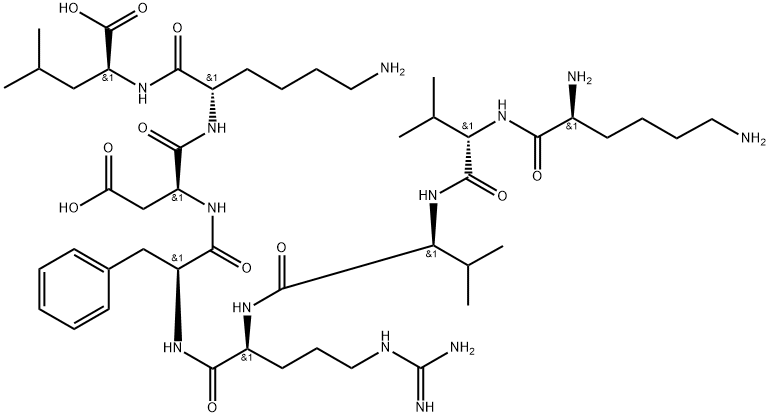 L-Leucine, L-lysyl-L-valyl-L-valyl-L-arginyl-L-phenylalanyl-L-α-aspartyl-L-lysyl-