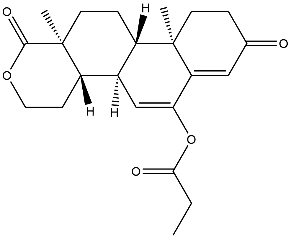 D-Homo-17-oxaandrosta-4,6-diene-3,17a-dione, 6-(1-oxopropoxy)- (9CI) Structural