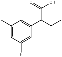 Benzeneacetic acid, α-ethyl-3-fluoro-5-methyl- Structural