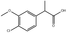 Benzeneacetic acid, 4-chloro-3-methoxy-α-methyl- Structural