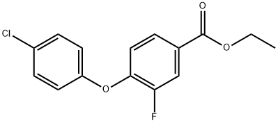 Ethyl 4-(4-chlorophenoxy)-3-fluorobenzoate Structural