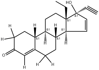 Gestodene-2,2,4,6,6,10-d6 	 Structural