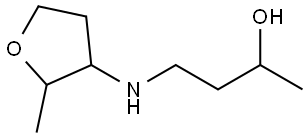 4-[(2-Methyloxolan-3-yl)amino]butan-2-ol Structural