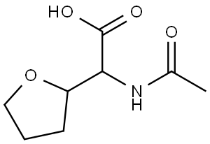2-Acetamido-2-(oxolan-2-yl)acetic acid Structural