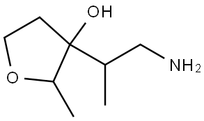 3-(1-Aminopropan-2-YL)-2-methyloxolan-3-OL Structural