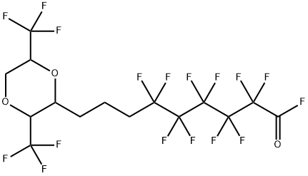 1,?4-?Dioxane-?2-?nonanoyl fluoride, ε,?ε,?α,?α,?β,?β,?γ,?γ,?δ,?δ-?decafluoro-?3,?6-?bis(trifluoromethyl)?- Structural