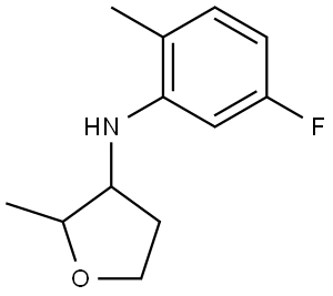 N-(5-Fluoro-2-methylphenyl)-2-methyloxolan-3-amine Structural
