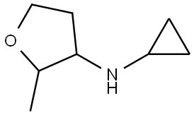 N-Cyclopropyl-2-methyloxolan-3-amine Structural