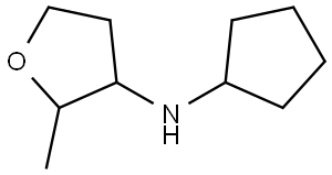 N-cyclopentyl-2-methyloxolan-3-amine Structural