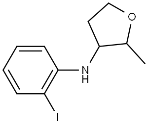 N-(2-iodophenyl)-2-methyloxolan-3-amine Structural
