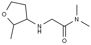 N,N-Dimethyl-2-[(2-methyloxolan-3-yl)amino]acetamide Structural