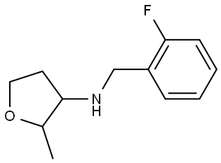 N-[(2-Fluorophenyl)methyl]-2-methyloxolan-3-amine Structural