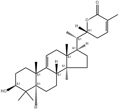 Lanosta-9(11),24-dien-26-oic acid, 3,22-dihydroxy-, δ-lactone, (3β,22R)- Structural