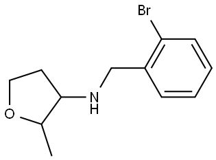 N-[(2-Bromophenyl)methyl]-2-methyloxolan-3-amine Structural