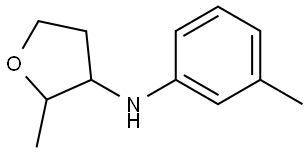 2-methyl-N-(3-methylphenyl)oxolan-3-amine Structural