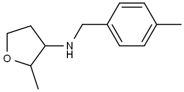 2-Methyl-N-[(4-methylphenyl)methyl]oxolan-3-amine Structural
