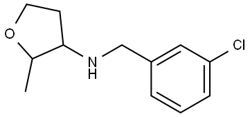 N-[(3-Chlorophenyl)methyl]-2-methyloxolan-3-amine Structural