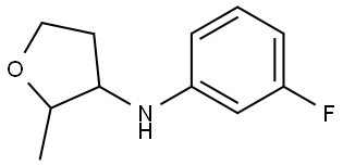 N-(3-fluorophenyl)-2-methyloxolan-3-amine Structural