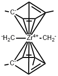Zirconium, bis[(1,2,3,4,5-η)-1,3-dimethyl-2,4-cyclopentadien-1-yl]dimethyl- Structural