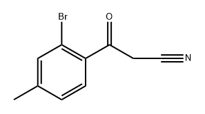 Benzenepropanenitrile, 2-bromo-4-methyl-β-oxo- Structural