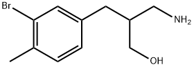 Benzenepropanol, β-(aminomethyl)-3-bromo-4-methyl- Structural