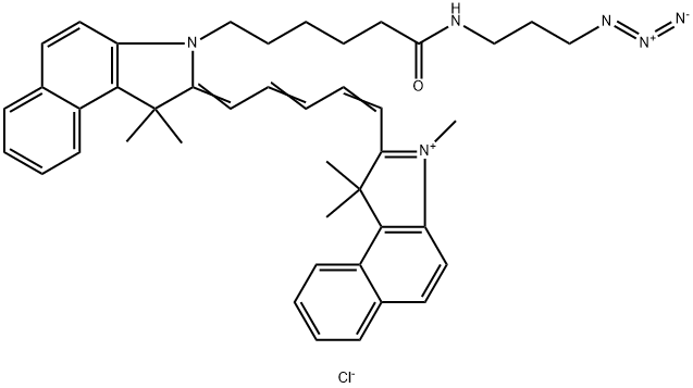 1H-Benz[e]indolium, 2-[5-[3-[6-[(3-azidopropyl)amino]-6-oxohexyl]-1,3-dihydro-1,1-dimethyl-2H-benz[e]indol-2-ylidene]-1,3-pentadien-1-yl]-1,1,3-trimethyl-, chloride (1:1)