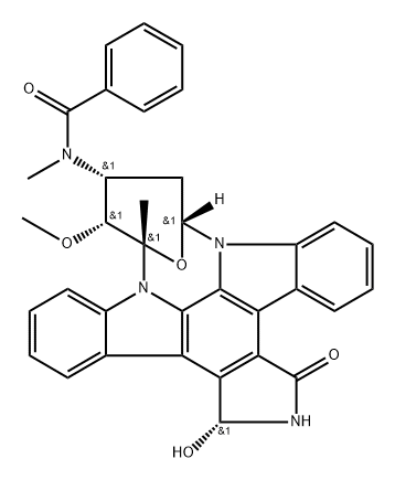 3 Hydroxy Midostaurin Epimer 2 (CGP52421 Epimer 2) Structural