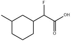 Cyclohexaneacetic acid, α-fluoro-3-methyl- Structural