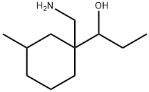 Cyclohexanemethanol, 1-(aminomethyl)-α-ethyl-3-methyl- Structural