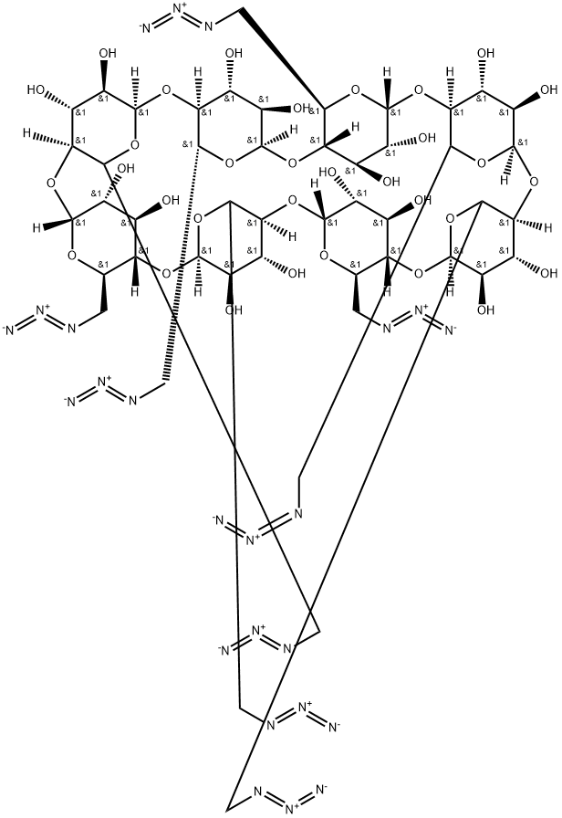 Octakis-(6-azido-6-deoxy)-γ-cyclodextrin Structural
