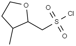rac-((2R,3S)-3-methyloxolan-2-yl)methanesulfonyl chloride Structural