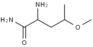 2-Amino-4-methoxypentanamide Structural
