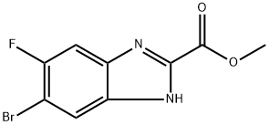 methyl 6-bromo-5-fluoro-1H-benzo[d]imidazole-2-carboxylate Structural