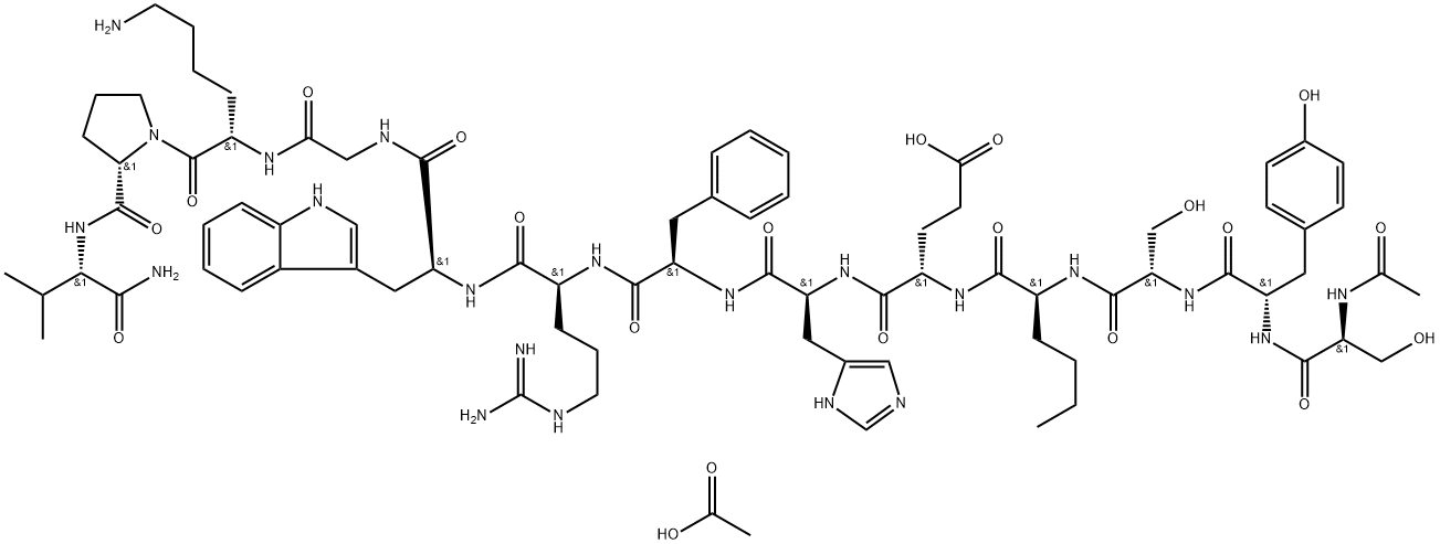 Afamelanotide acetate Structural