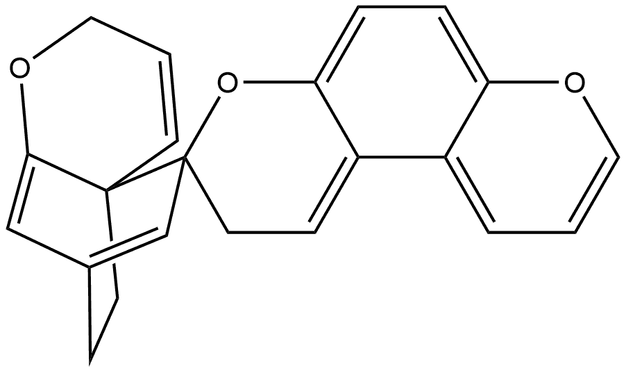 Spiro[benzo[1,2-b:4,3-b']dipyran-3(2H),5'-[5H-4a,7]ethano[2H-1]benzopyran] (8CI,9CI) Structural