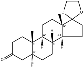 Androstane-3,17-dione, cyclic 17-(1,2-ethanediyl acetal), (5α)- Structural
