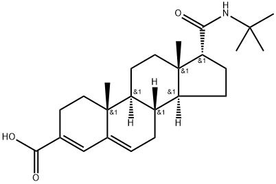 Androsta-3,5-diene-3-carboxylic acid, 17-[[(1,1-dimethylethyl)amino]carbonyl]-, (17α)- (9CI) Structural