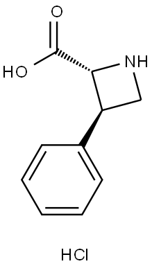 rac-(2R,3R)-3-phenylazetidine-2-carboxylic acid hydrochloride, trans Structural