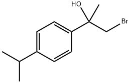 Benzenemethanol, α-(bromomethyl)-α-methyl-4-(1-methylethyl)- Structural