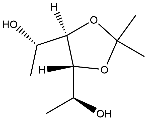 L-Iditol, 1,6-dideoxy-3,4-O-(1-methylethylidene)- Structural