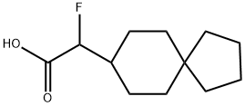Spiro[4.5]decane-8-acetic acid, α-fluoro- Structural