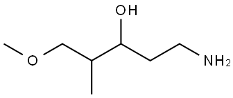 5-Amino-1-methoxy-2-methylpentan-3-ol Structural